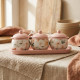 Porcelain Spice Jar Set - 4 Pcs